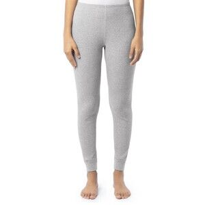 Fruit Of The Loom EverSoft Thermal Waffle Pants Women's size XS 0/2 Grey NEW